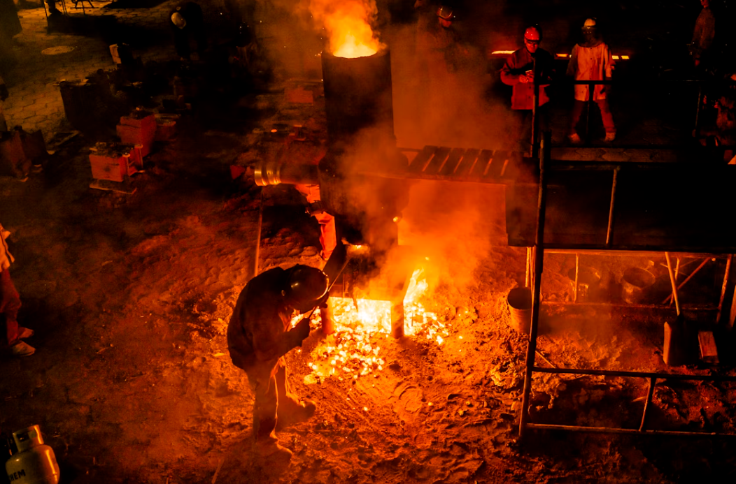 砂模鑄造溫度監測系統