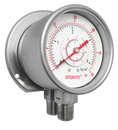 MDB 全不鏽鋼雙巴登管差壓錶