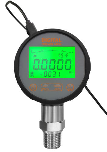 DPG-X112 高精度藍芽數位壓力錶可旋轉式 - 藍芽無線傳輸數位壓力錶，高精度數位顯示適合 GMP 製藥廠壓力比對校正作業